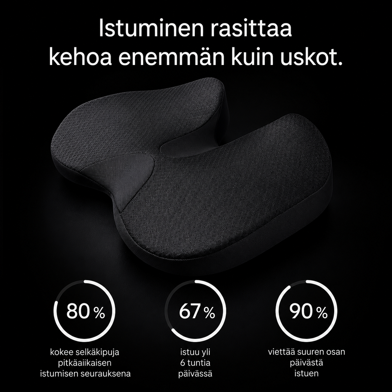 Ergonominen istuintyyny